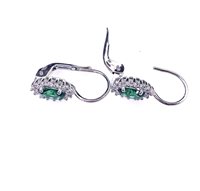 Orecchini Stocco Gioielli Donna in Oro bianco Cristallo ORS 36 - ORS 36